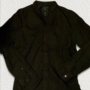 Guess Mens Black L/S Dress Shirt